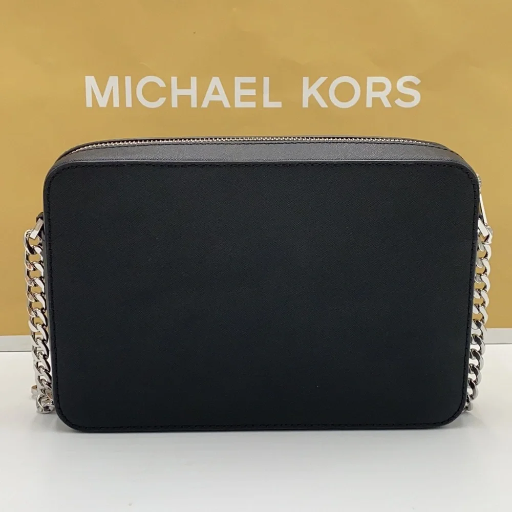MICHAEL KORS JST LARGE EAST WEST CROSSBODY BLACK - Picture 3 of 13